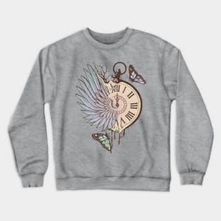 Le Temps Passe Vite  (Time Flies) Crewneck Sweatshirt